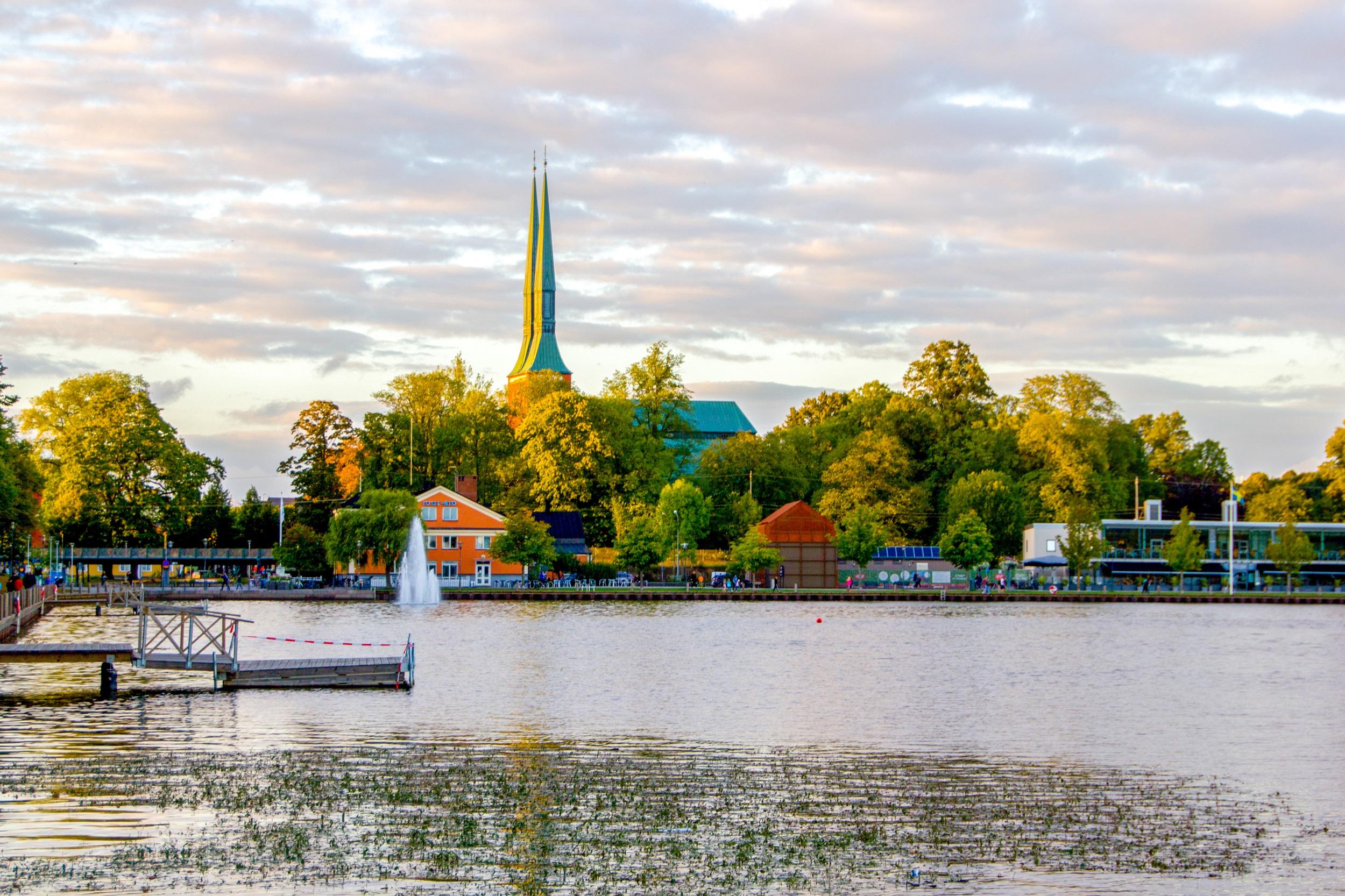 Schweden-Växjö-Stadtsee