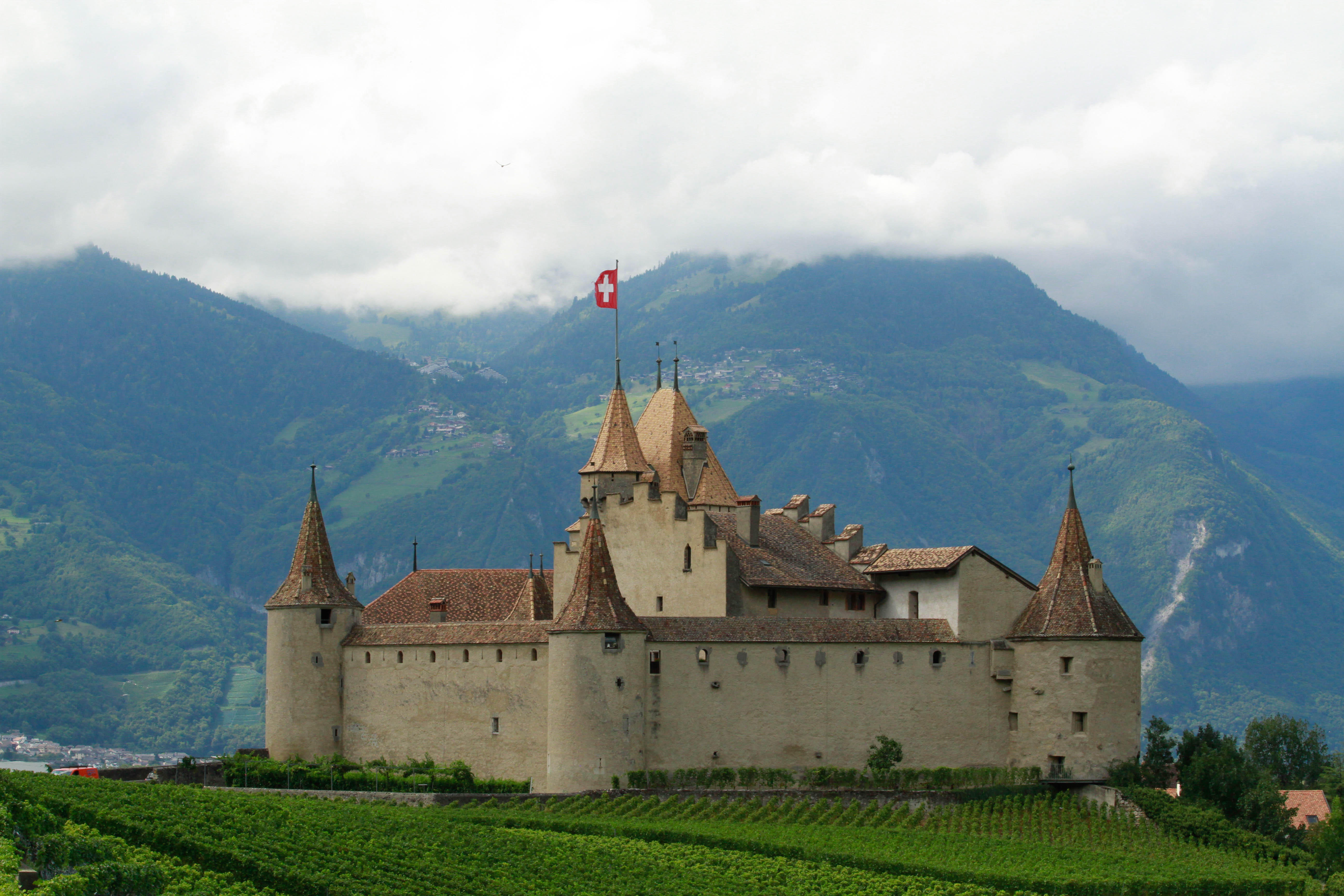 Schweiz-Aigle-Schloss