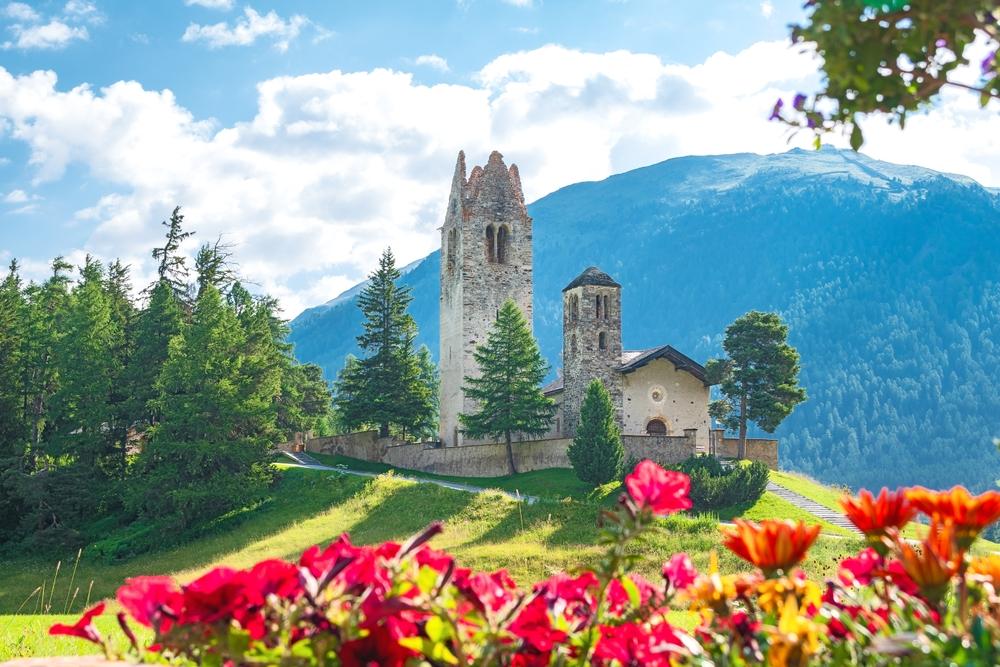 Suisse Celerina Église San Gian