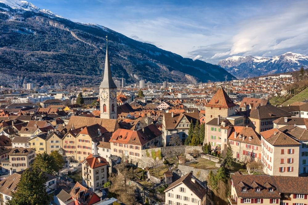 Schweiz Chur Panorama