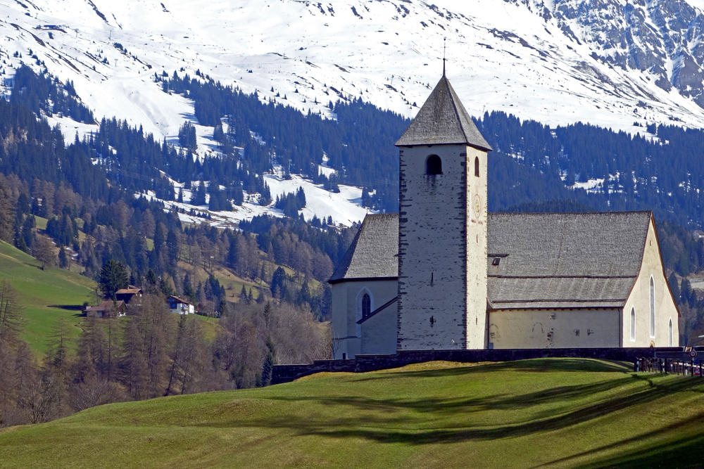 Schweiz Churwalden Kirche St. Maria Michael