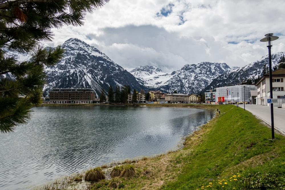 Schweiz Graubünden Arosa Stadtsee