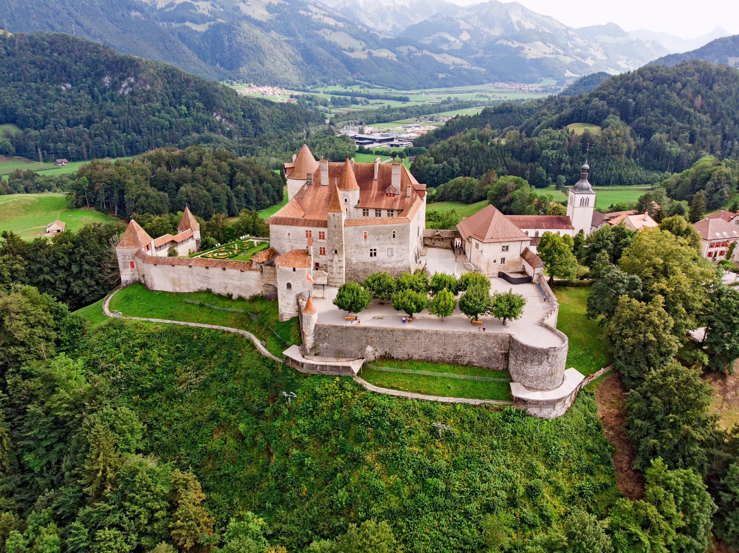 Schweiz-Gruyere-Schloss