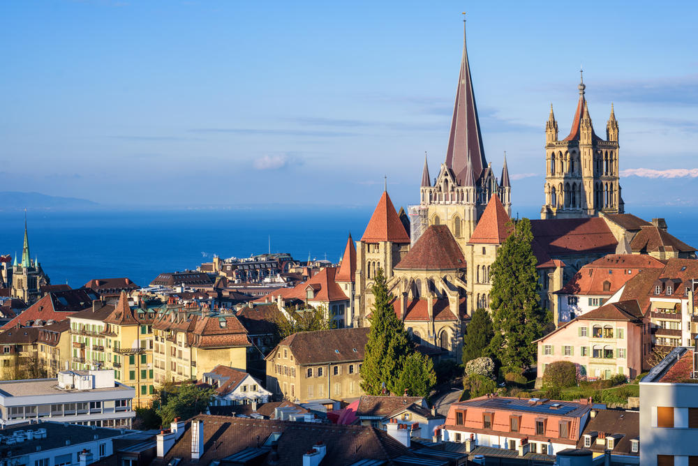 Schweiz Genfersee Region Lausanne