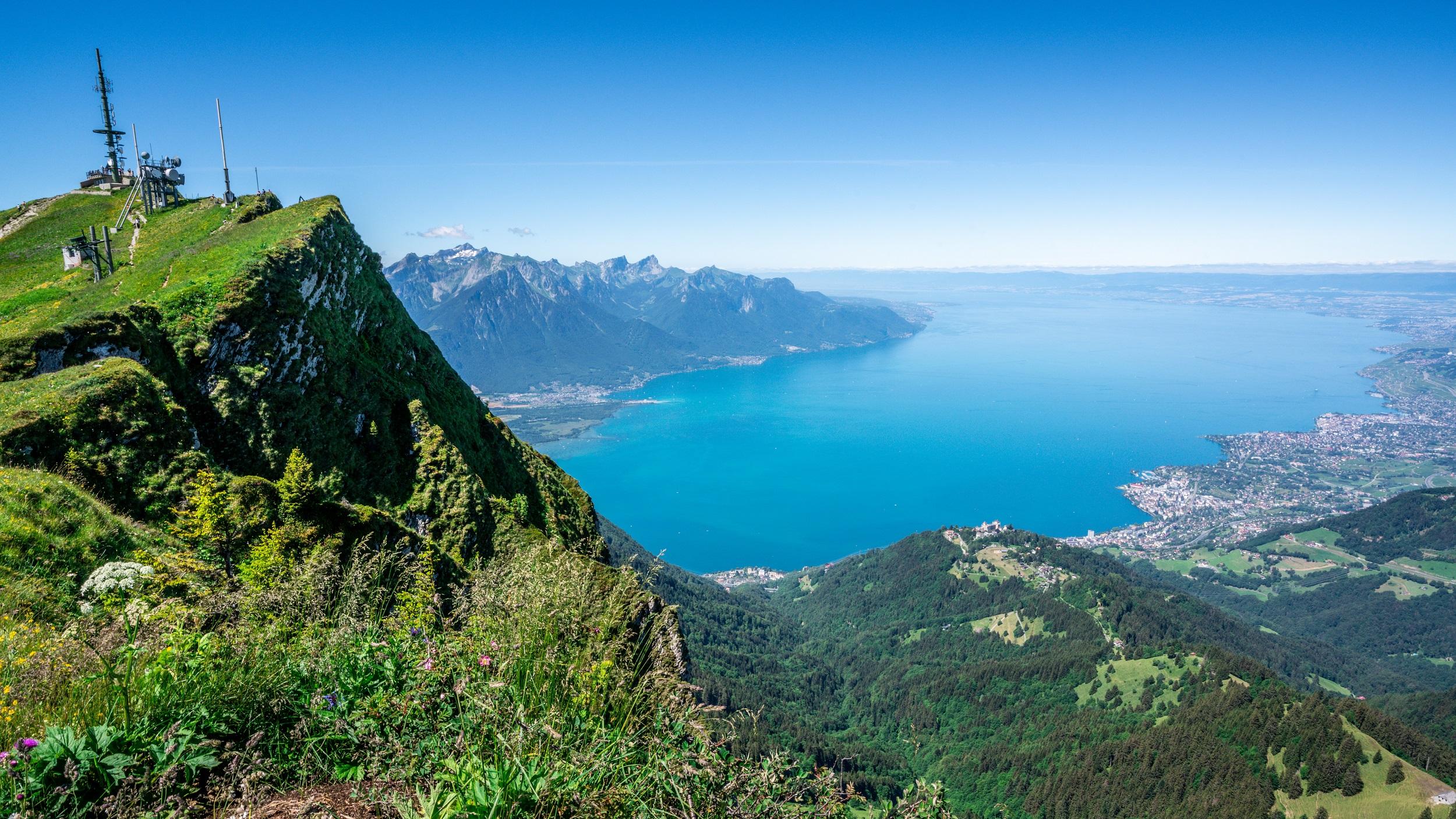 Suisse région du Lac Léman Rochers-de-Naye