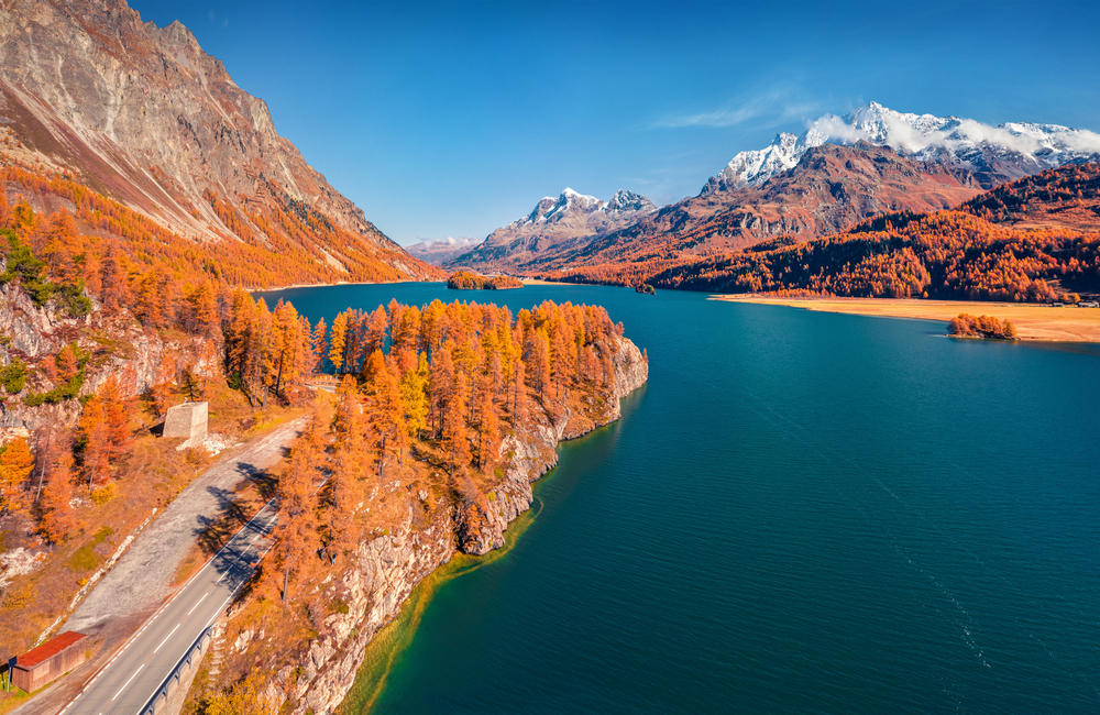 Suisse Lac Sils Automne