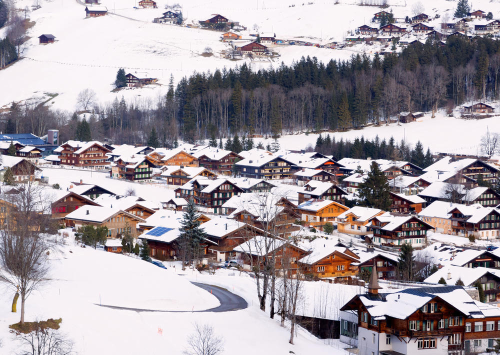 Scenic view of Lenk, Switzerland