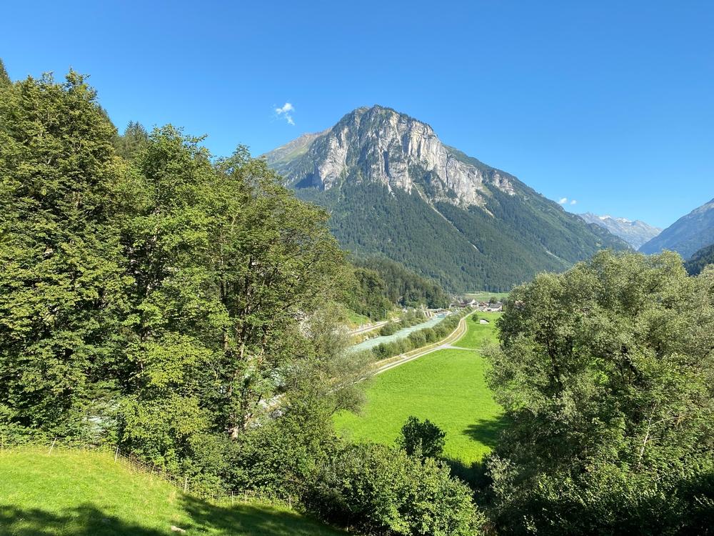 Vue sur la vallée de Haslital, Meiringen, Suisse