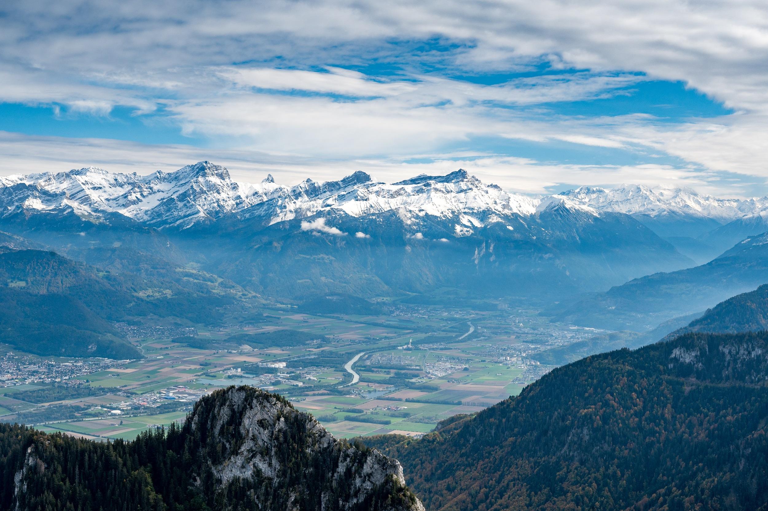 Schweiz-Muveran-Berge