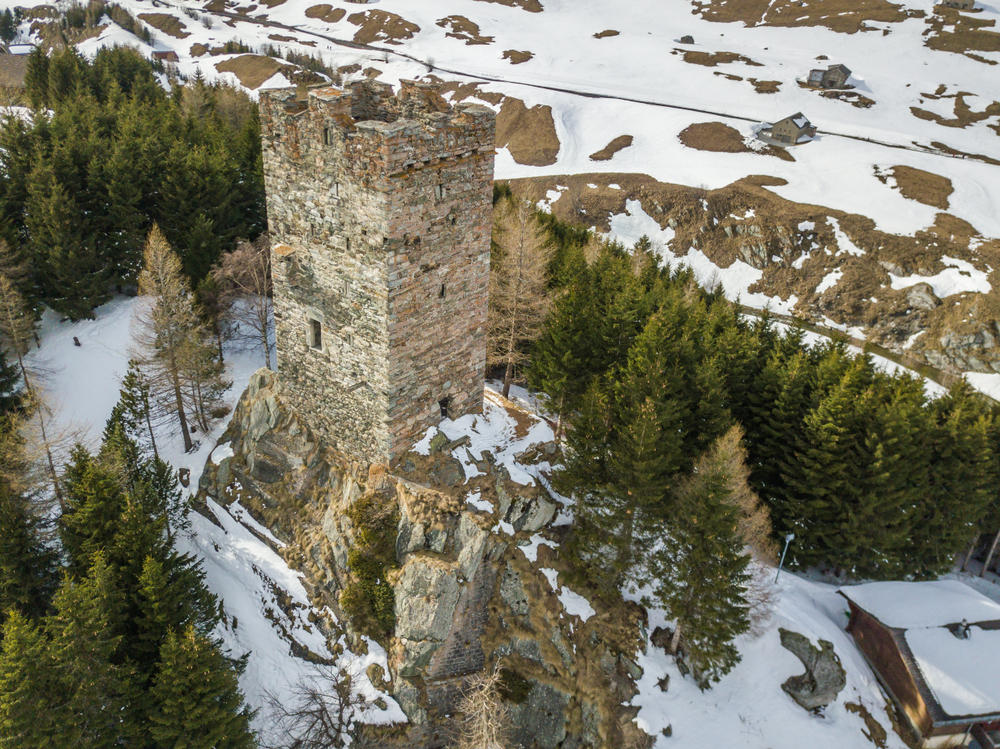 Zwitserland Pontresina Oude Toren