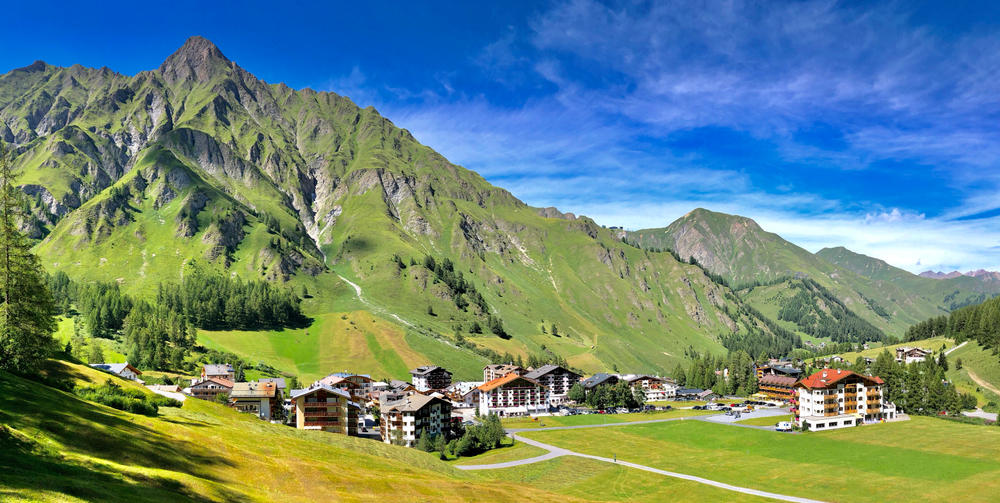 Vue sur Samnaun, Suisse