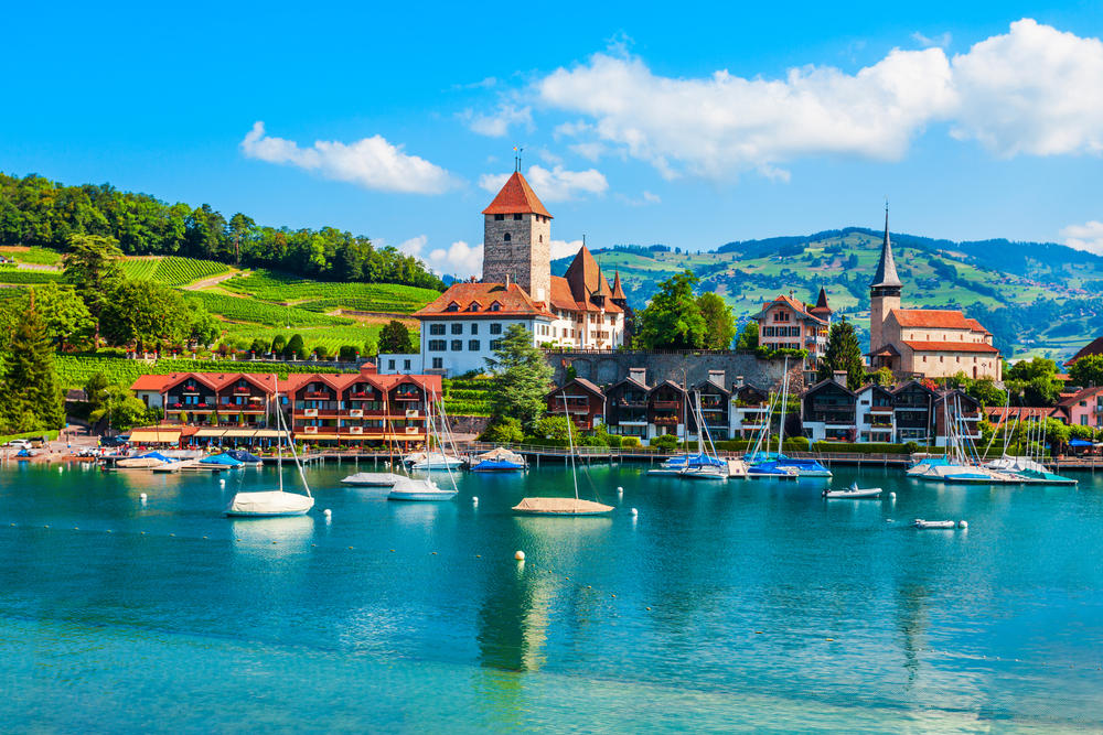 Switzerland Spiez Castle