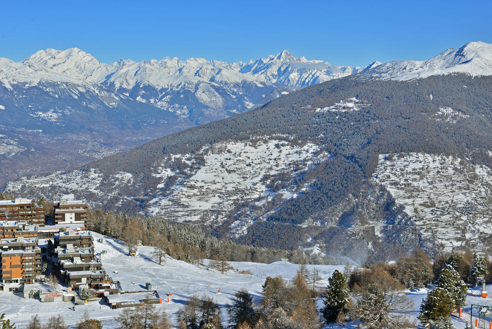 Vue sur Thyon 2000, Suisse