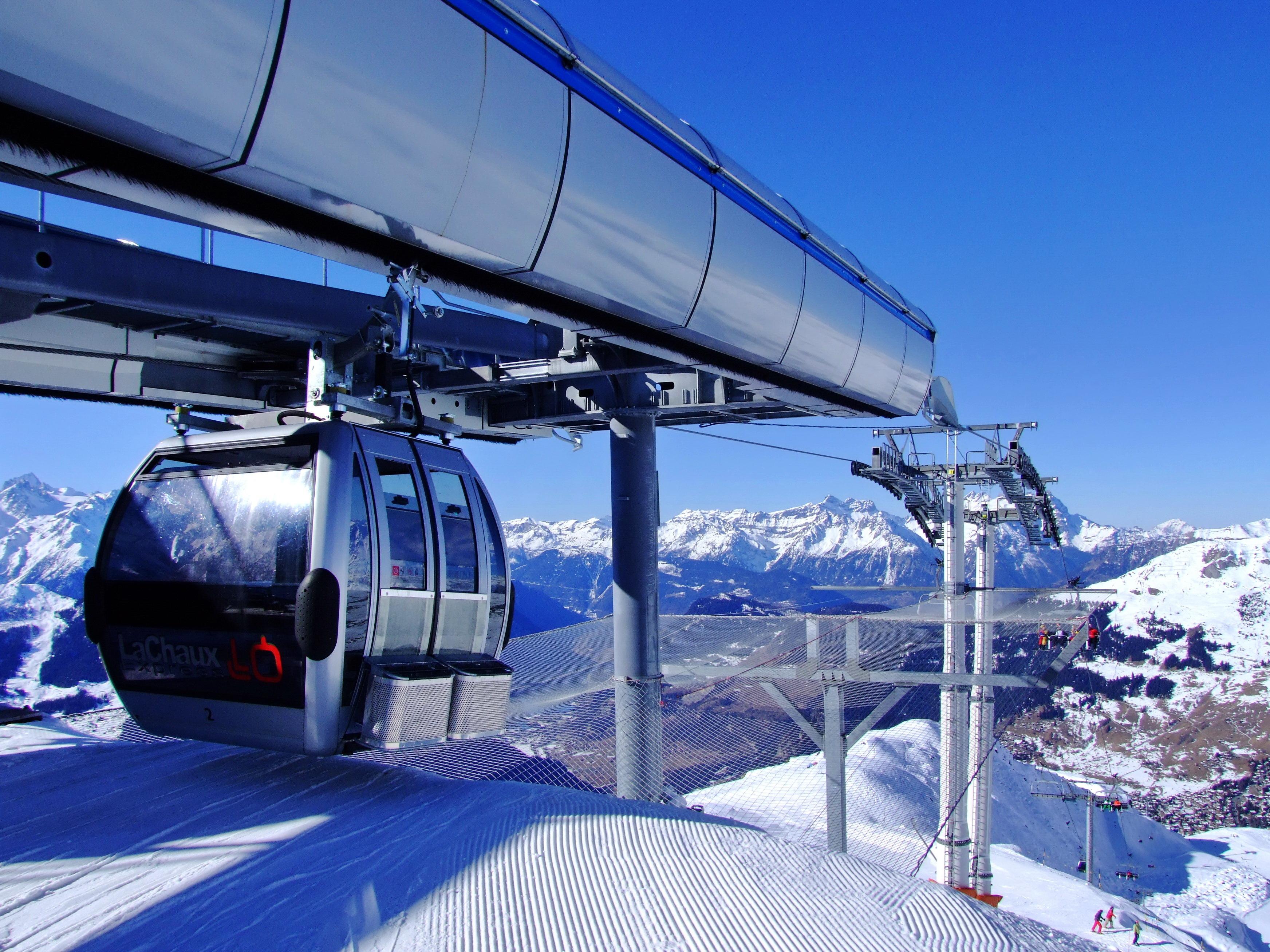 Schweiz-Verbier-Skigebiet