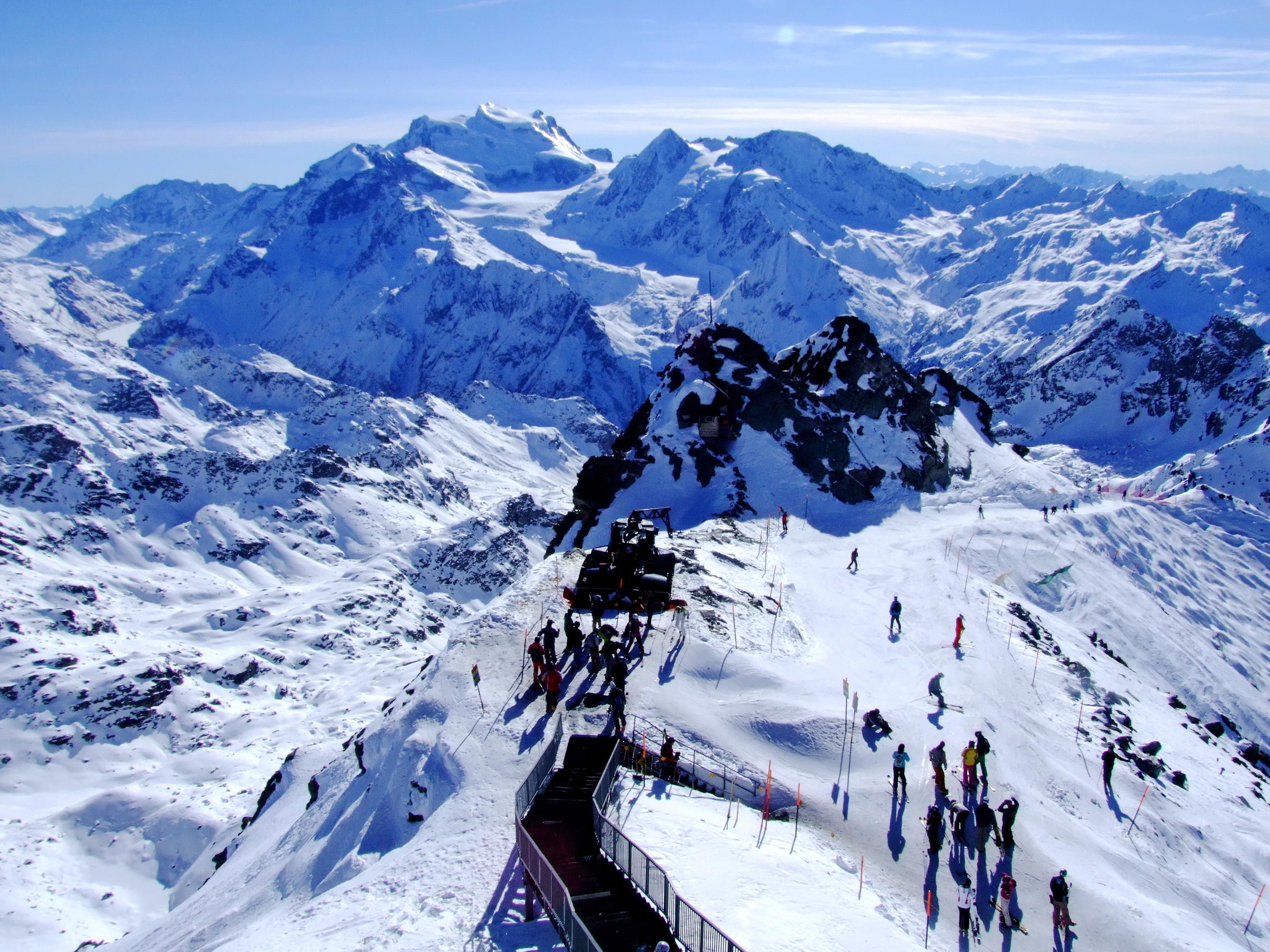 Schweiz-Verbier-Skigebiet