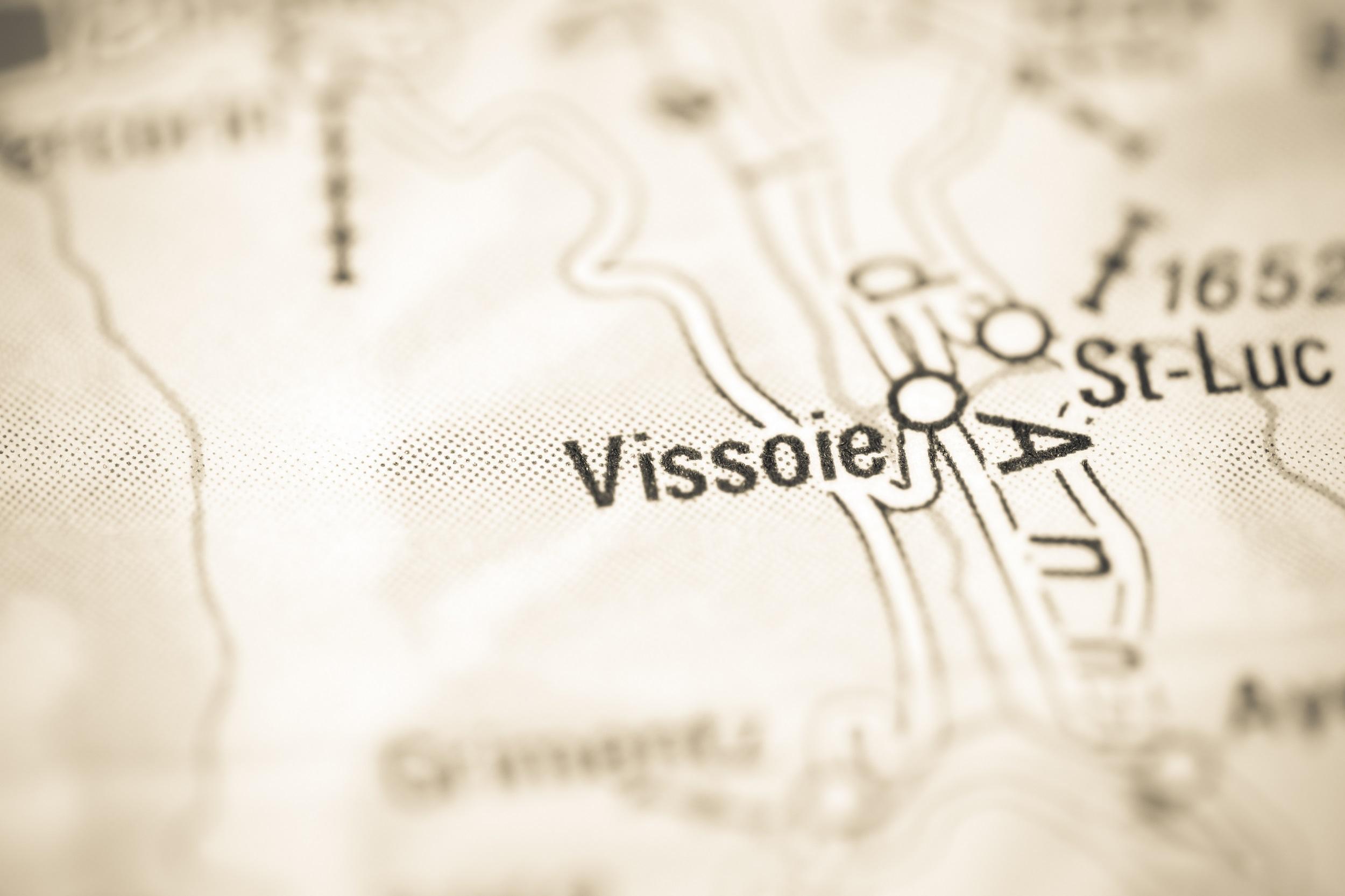 Schweiz-vissoie-auf-einer-Karte